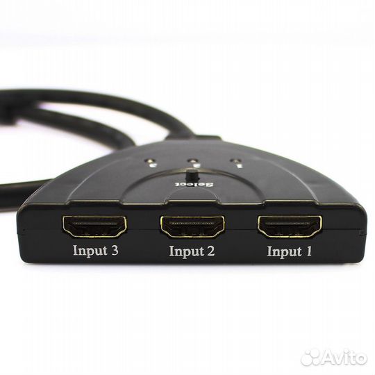 3 разъём(ов) микро-hdmi косичку авто-переключатель