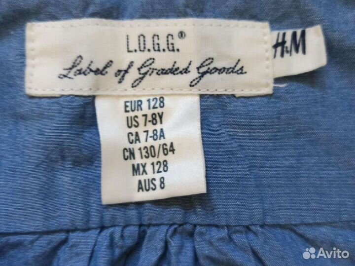 Платье туника для девочки hm