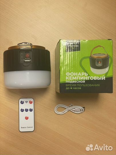 Новый фонарь кемпинговый подвесной