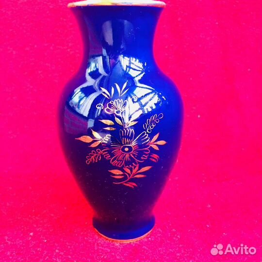 Ваза кобальт СССР