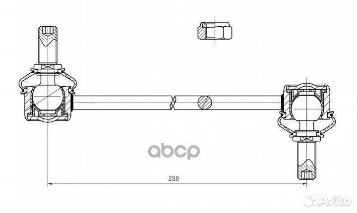 Тяга стабилизатора hyundai I40 11- пер. SP 0834