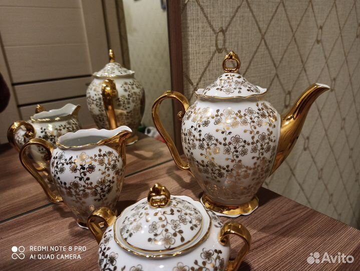 Чайник, молочник, сахарница. Винтаж