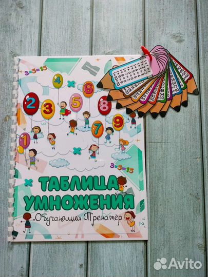 Таблица умножения пиши-стирай