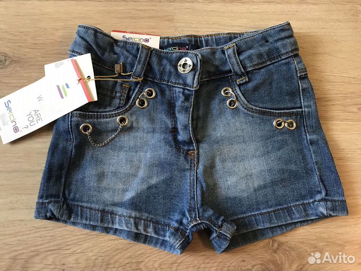 Новые джинсовые шорты для девочки 4 - 5 лет