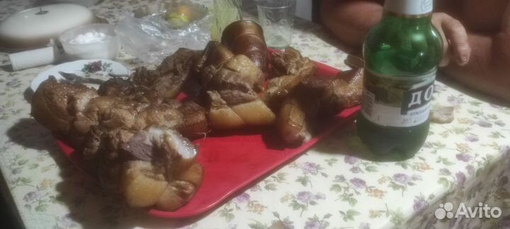 Копченое, солёное домашнее сало из Мордовий