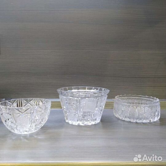 Салатницы хрусталь