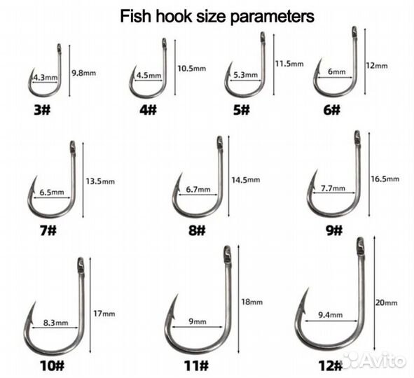 Набор крючков на 400 шт., монтаж на 5 крюч