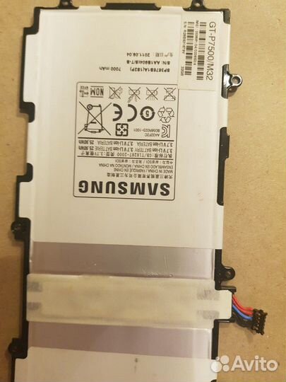 Аккумулятор samsung galaxy Tab gt p-7500