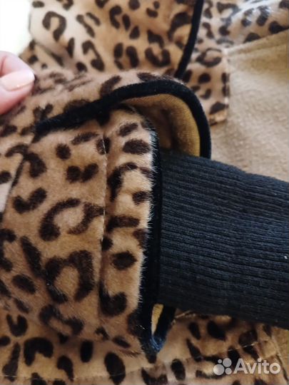 Пальто леопард до 116 см, 6 лет