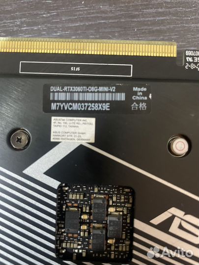 Видеокарта rtx 3060ti mini 8gb