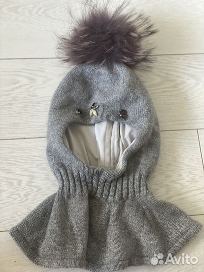 Шапка шлем для девочки