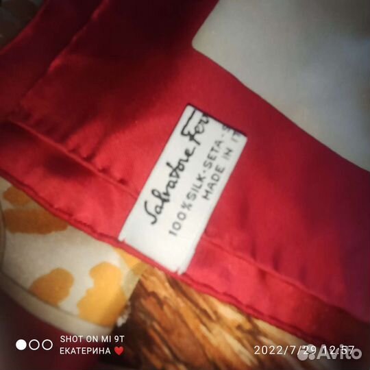 Шелковый платок Salvatore Ferragamo