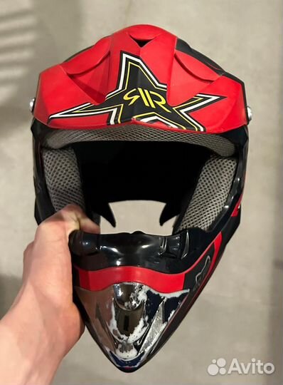 Шлем для мотоцикла кроссовый детский