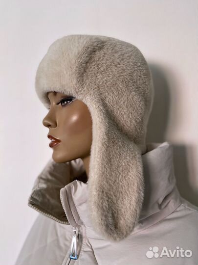 Шапка-ушанка женская