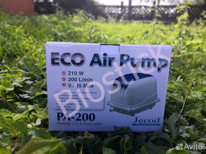 Диафрагмовый компрессор для аэрации Jecod PA-200