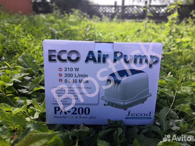 Диафрагмовый компрессор для аэрации Jecod PA-200