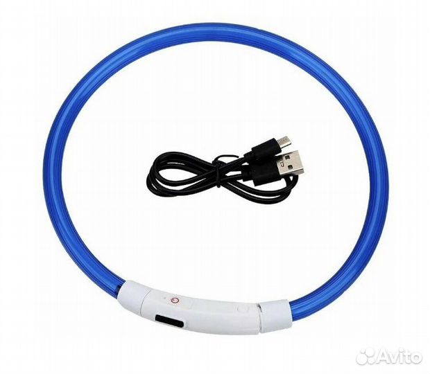 Ошейник для собак светящийся, 3 режима, до 50 см