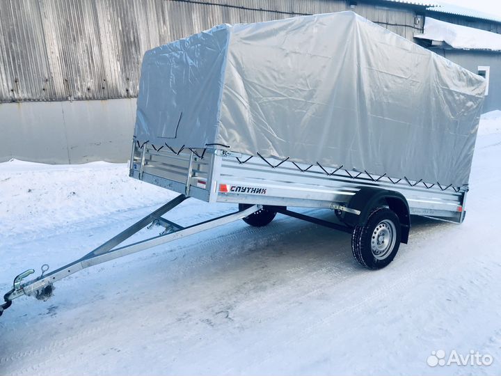 Прицеп 3,5х1,5 Оцинкованный с тентом