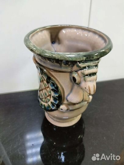 Редкая керамическая ваза гжель