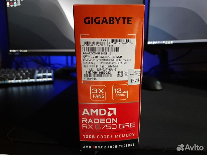 Видеокарта rx 6750 gre (аналог rtx 4060)