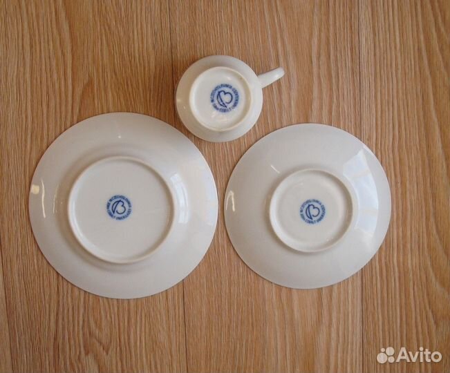 Чайное трио. Чешский фарфор. Богемия. Винтаж