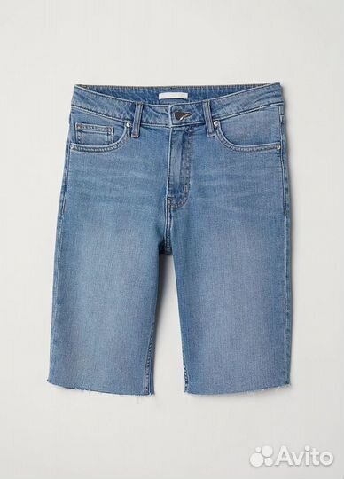 H&M Шорты джинс удлиненные синие EUR 32 XXS