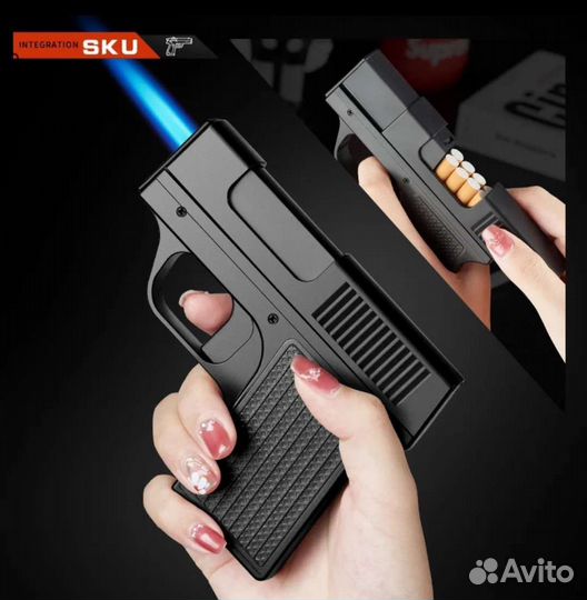 Зажигалка Пистолет с секретным отсеком