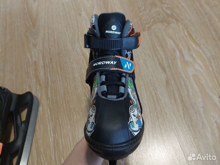 Коньки хоккейные детские раздвижные