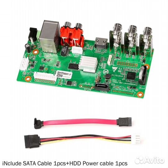 Видеорегистратор гибридный DVR (плата) на 4 канала