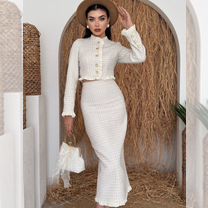 Стильный твидовый костюм двойка 2 цвета премиум