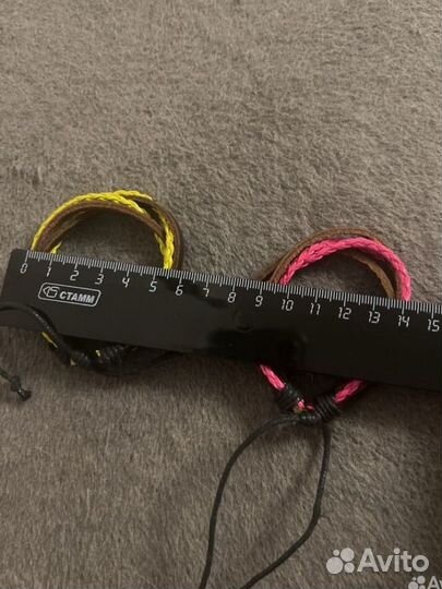 Кожаный женский браслет