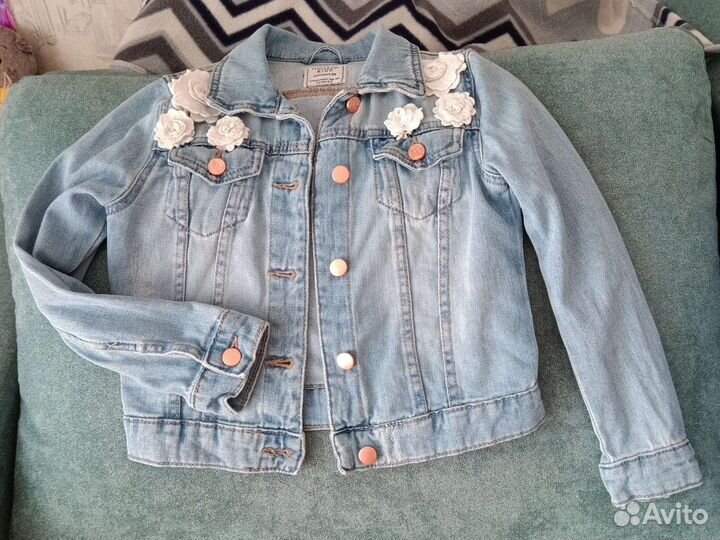 Джинсовая куртка для девочки 122