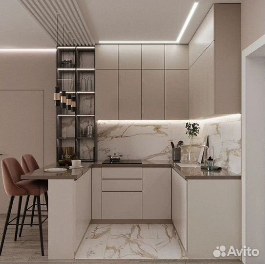 Встроенный кухонный гарнитур