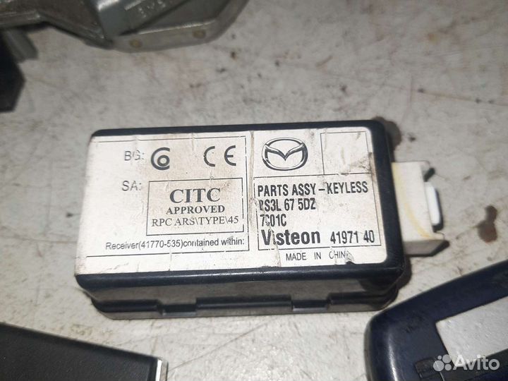 Блок управления двигателем комплект mazda 3 bk 1.6