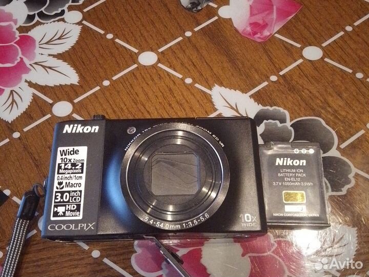 Компактный фотоаппарат бу nikon coolpix s8000