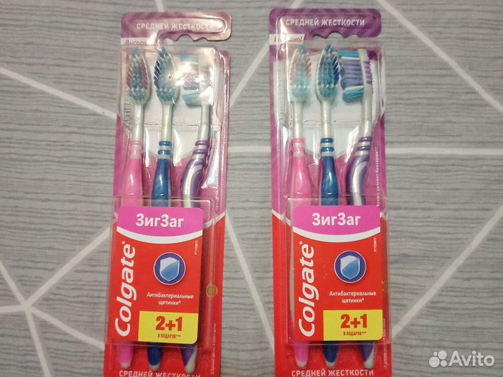 Зубные щётки, средней жесткости