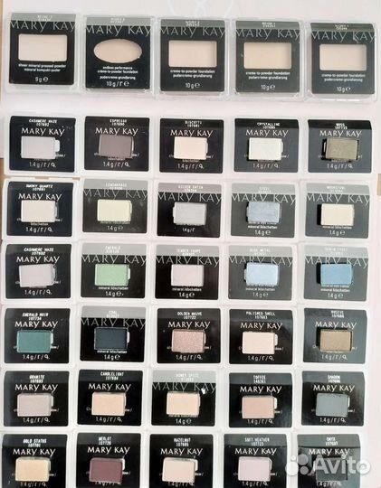 Тени новые и снятые с производства Мэри Кэй
