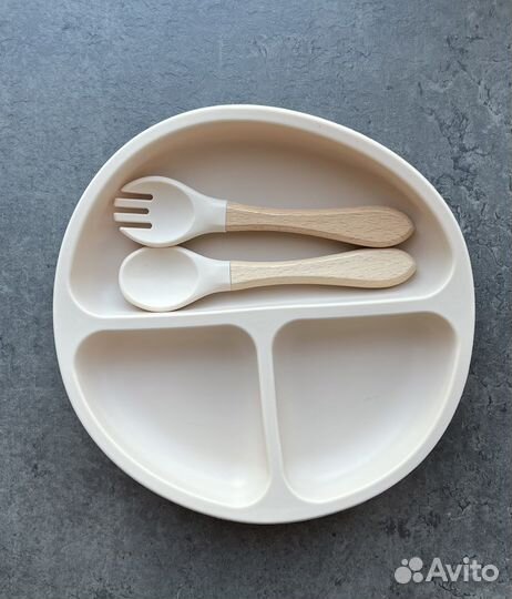 Набор детской силиконовой посуды 8 предметов