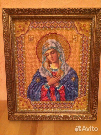 Икона (вышита бисером)