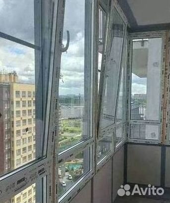 Остекление окон и балконов пвх