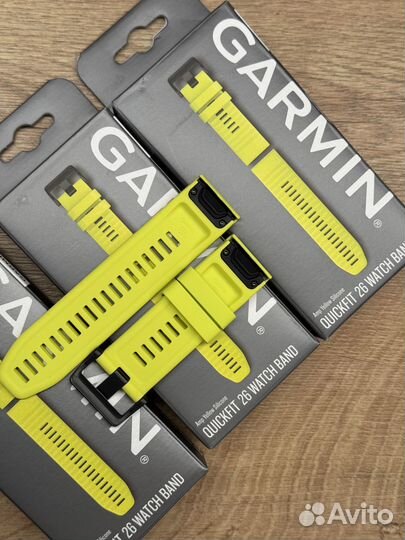 Ремешок Garmin QuickFit 26 mm Amp Yellow Silicone