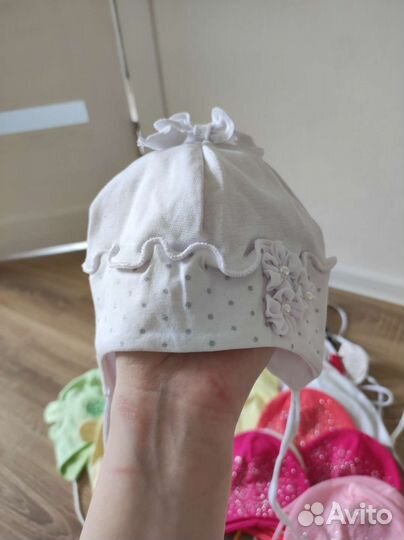 Детские шапочки для новорожденных для девочек