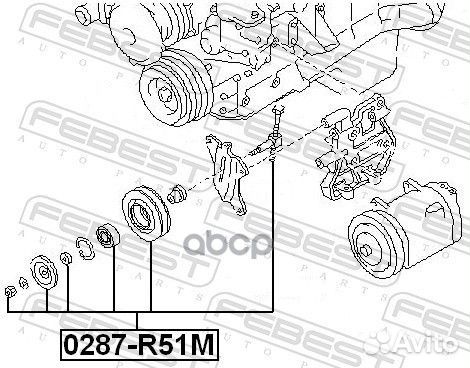 Ролик натяжной комплект Nissan Pathfinder R51M