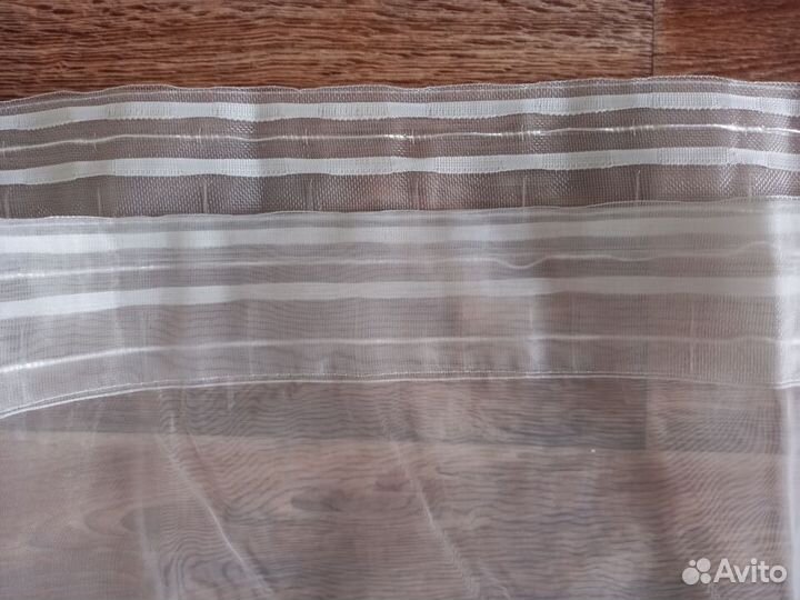 Штора белая