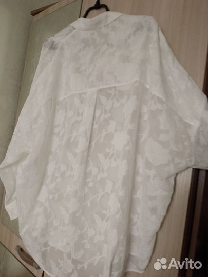 Блузка белая шифоновая нарядная