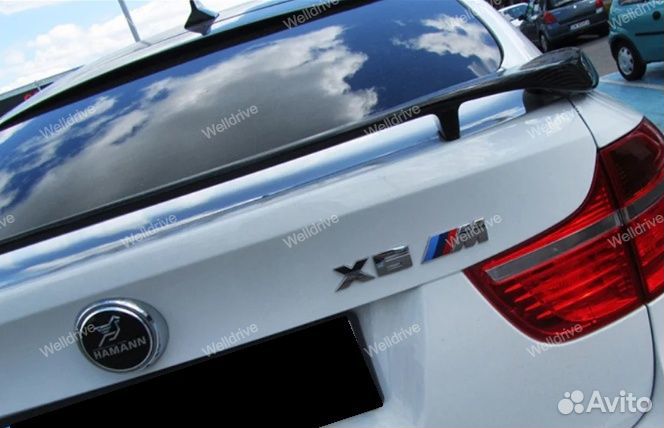 Спойлер BMW X6 E71 Hamann черный глянец