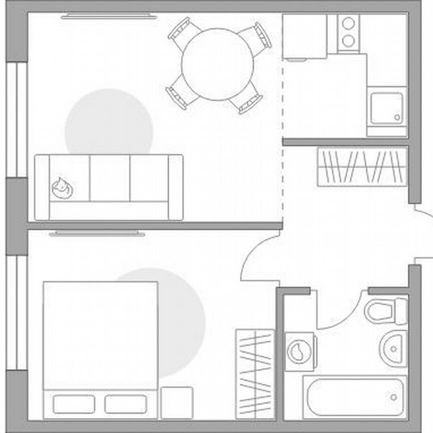 2-к. квартира, 34,3 м², 11/14 эт.