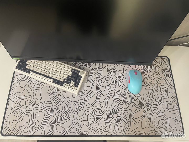 Игровой коврик для мыши RSQ Gaming белый