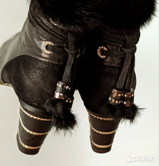 Роскошные ботильоны зима Aссademia Италия 40р/26,5