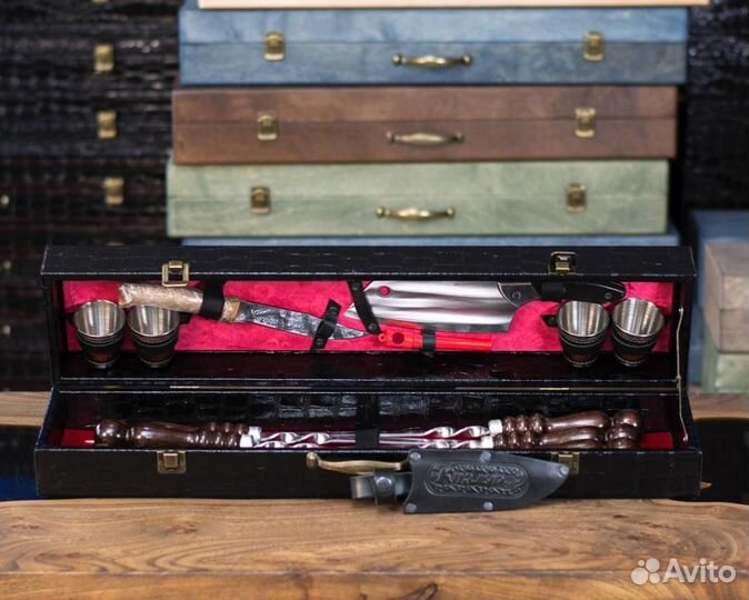 Набор шампуров в кейсе в Чите